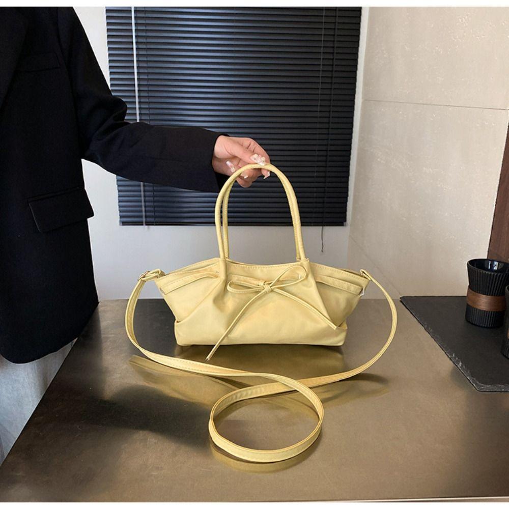 Designer Bow Cross Body Bag Gentle Women's Tote Bag Fashionable Bowknot Bucket Bag Ladies