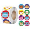 500/roll Children's Reward Stickers: Creative Cartoon Animals for Teacher Praise & Student Encouragement