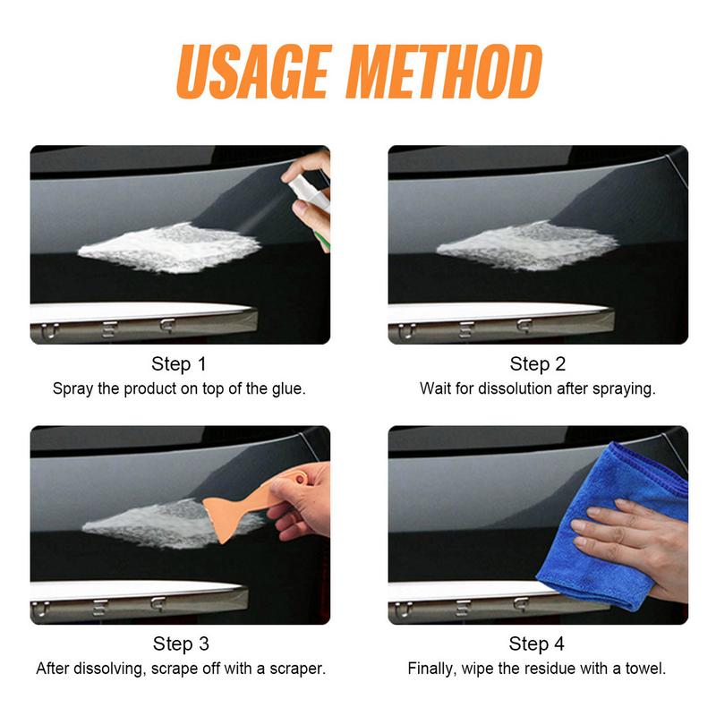 30ml Car Sticker Remover Sticky Residue Removal Car Glass Label Cleaner Adhesive Glue Spray For Car Accessories