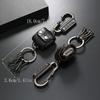 Leather Dice Model Keychain Zinc Zinc Alloy Cool Cowhide Key Chain Personality Dice Key Chain  Car Decoration