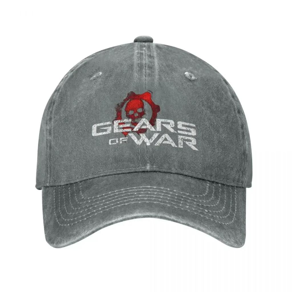 Gears Of Wars Unisex Baseball Caps Shotting Game Crimson Omen Distressed Cotton Hats Outdoor Running Golf Adjustable Headwear