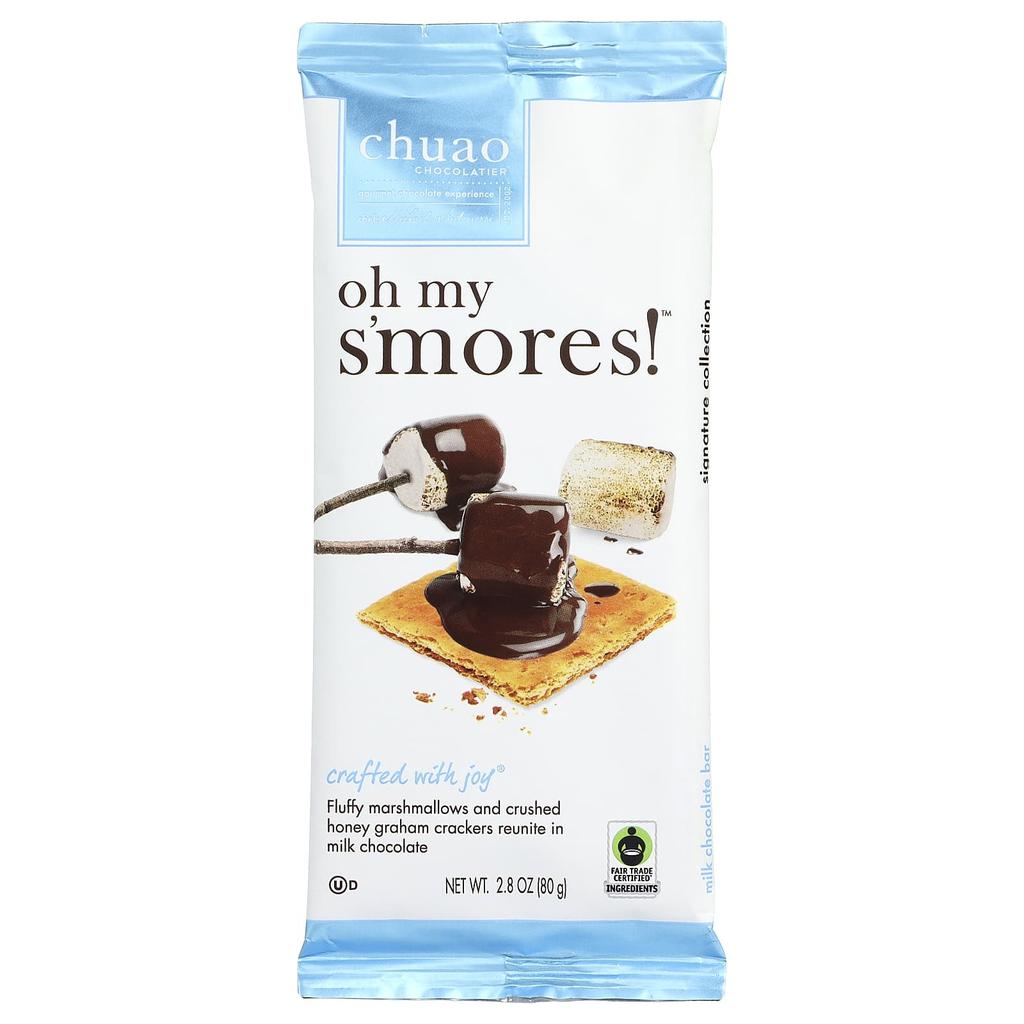 Chuao Chocolatier, Milk Chocolate Bar, Oh My S'mores!™, 80g (2.8oz)