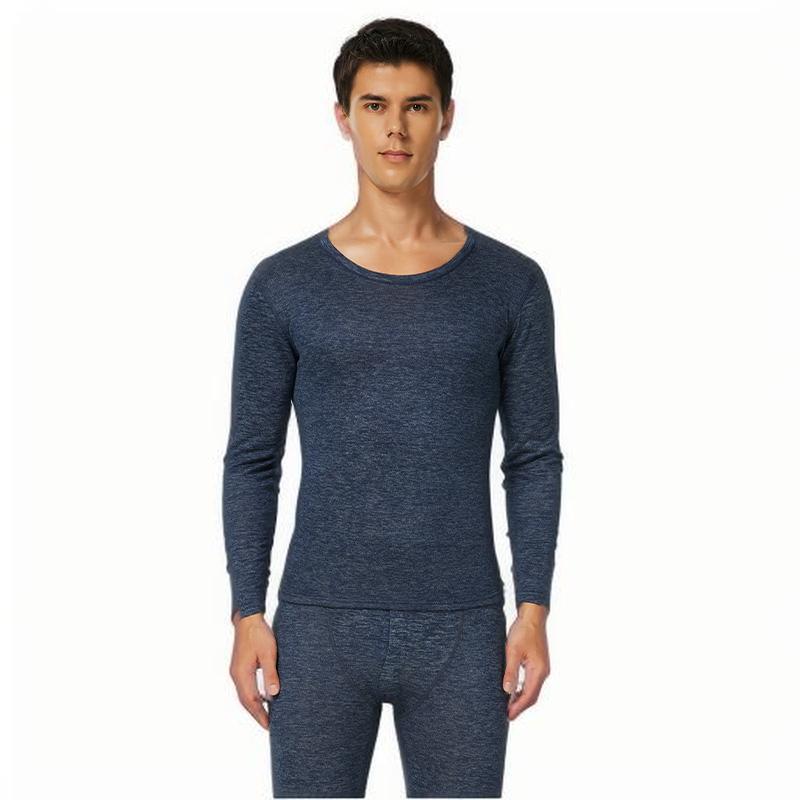 Men's and Women's Wool Silk Thermal Underwear Set – Warm, Thick, Velvet-Lined, Autumn Pants for Couples