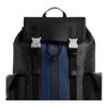 Coach 33 Drawstring And Buckle Closure Leather And Synthetic Fabric Backpack Large Men backpack Mixed-Black CDC63-SVA47