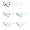 Half Metal Blue Light Blocking Cat Ears Prescriprion Eyeglasses With Astigmatism Women Minus Glasses Diopter 0 -0 .5 -0 .75 To -6