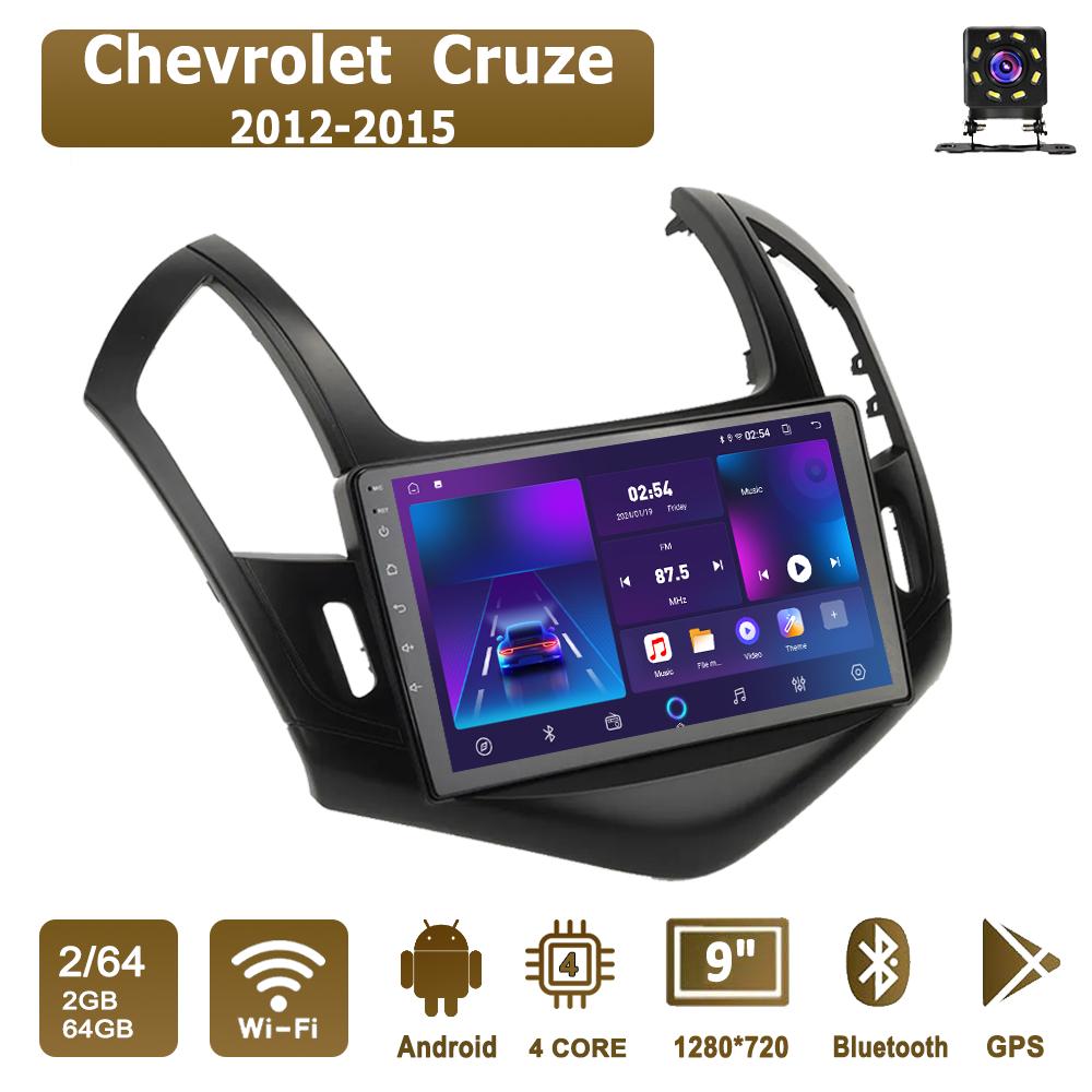 Android Car-Play Car Radio For Chevrolet Cruze 2012-2015 Multimedia Player Head Unit Stereo GPS Navigation BT WIFI,2+64GB