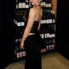 European and American sexy style splicing dress slim-fitting backless solid color waist hanging neck temperament long dress women's clothing