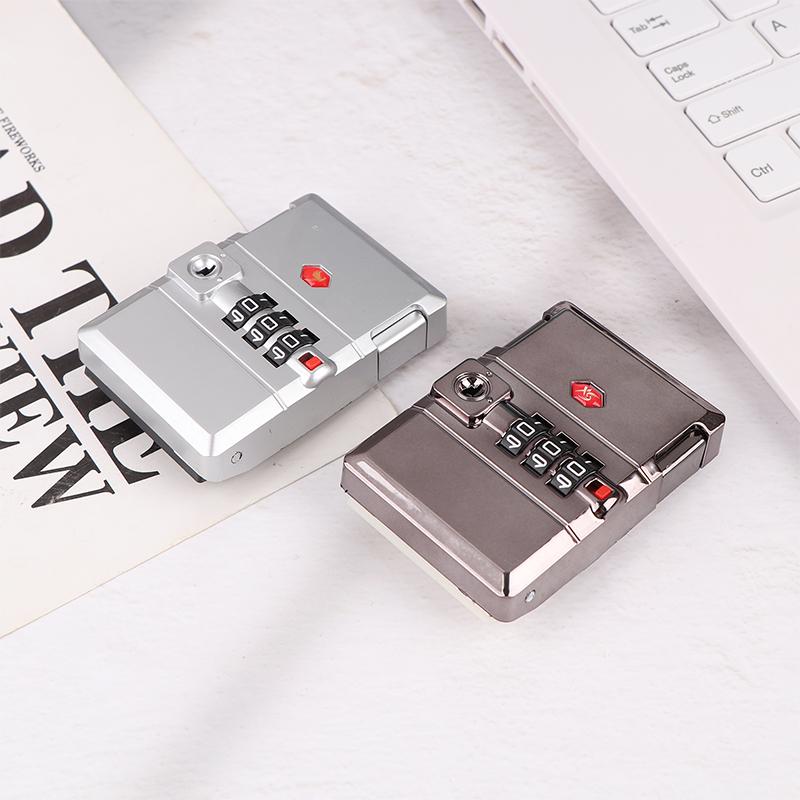 Metal Password Lock 3 Digit Combination Lock Travel Suitcase Luggage Chest Hardware Lock Coded Locker Gift Case Padlock