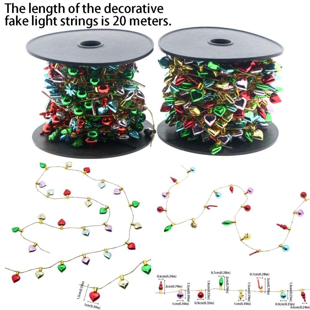Miniature String Of Fake Lights Fake Mini Xmas Tree Decoration Dollhouse