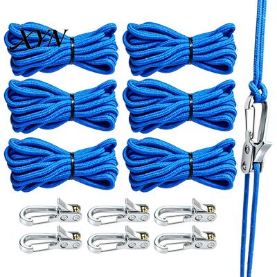 Portable Rope Roller 4/8/12Pcs Tensioner with Cord, Heavy Duty Tie Down Roller, Cord Fastener Metal Tightening Tool for Camping, Tarps, Guy