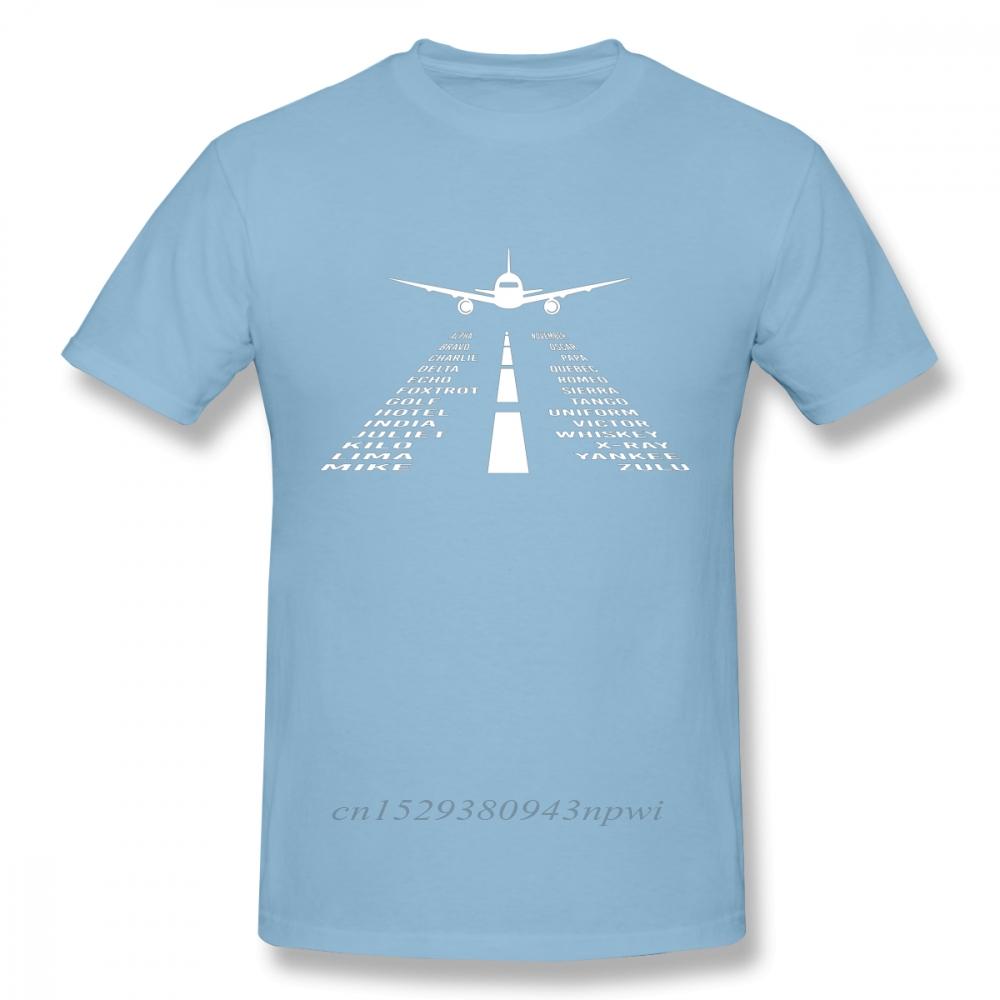 Novelty Airplane Phonetic Alphabet Pilot Gift T Shirt Fashionable Streetwear T Shirt Organic Cotton Camiseta