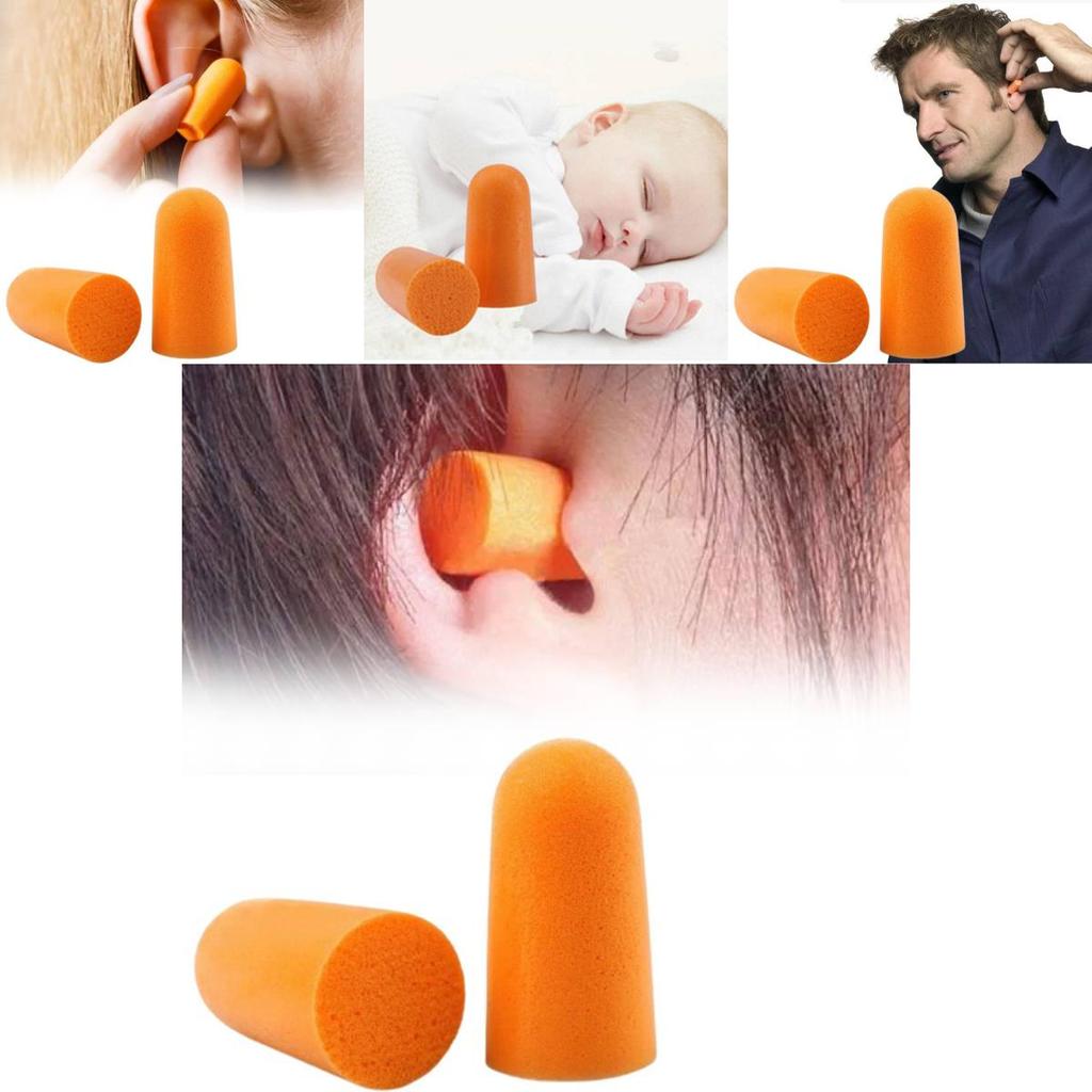 Comfortable 3m1100 Bullet-shaped Earplugs For Noise Reduction And Sleep Protection
