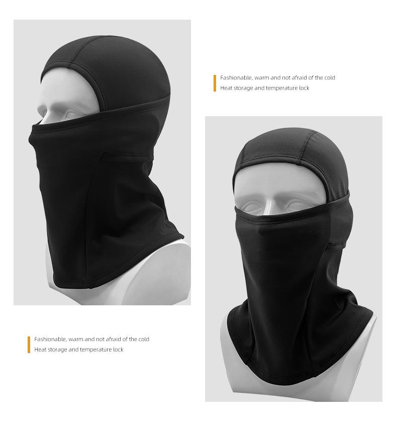 Windproof Winter Ski Mask & Neck Gaiter: Warm Velvet Face Protection for Cycling, Mountaineering, and Snowboarding