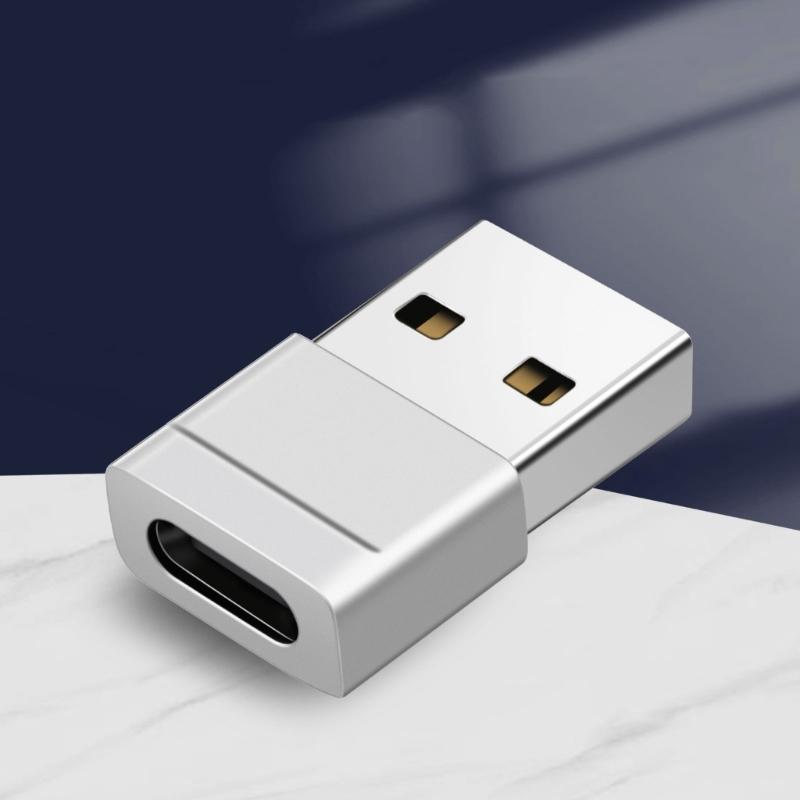 Type C To USB Converter USB C Female To USB2.0 Male Adapter For Convenient On Travel Device Access and Charging