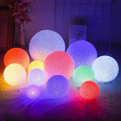 Magic Crystal Ball Color Changing LED Night Light Toy Party Festival Table Lamp Room Decoration