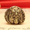 Zhong Kui Messing Walnuss Gesundheitsbälle - Dreieckiger Bodhi Bronze Kreatives Geschenk