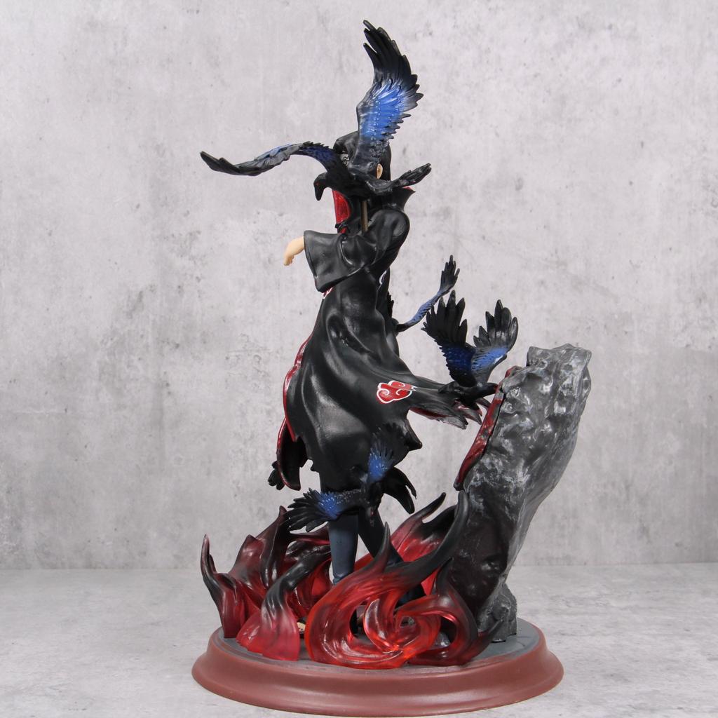 Naruto Crow Hall Itachi GK Uchiha Itachi Statue Anime Figure Model Desktop Ornament Hand-made Collection Brithday Gift