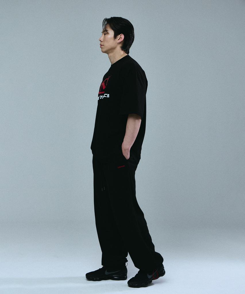 Mihag Pocket Logo Wide Pants (Black)