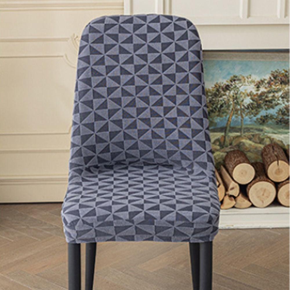 Dustproof Jacquard Arc Chair Cover Elastic Chair Protective Case Curved Seat Cover  Household