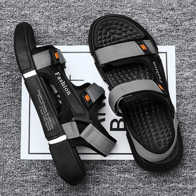Fashion 2025 New Men's Summer Sandals Outdoor Non-Slip Mountaineering Hiking Shoes Men's Beach Slippers Casual Sports Shoes