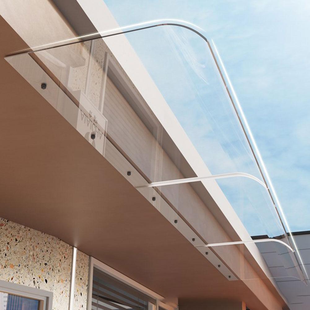 Window Door Wall Awning Canopy Transparent Invisible UV Rain Protection Rain Shelter Covers for Front Door Porch Patio Roof New