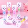 3-Minute Smiley Face Toothbrushing Sand Timer for Kids - Drop-Resistant Desktop Ornament & Creative Gift.