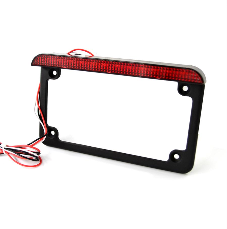 Universal Motorcycle Frame Side Mount LED Tail Light Brake Running License Plate