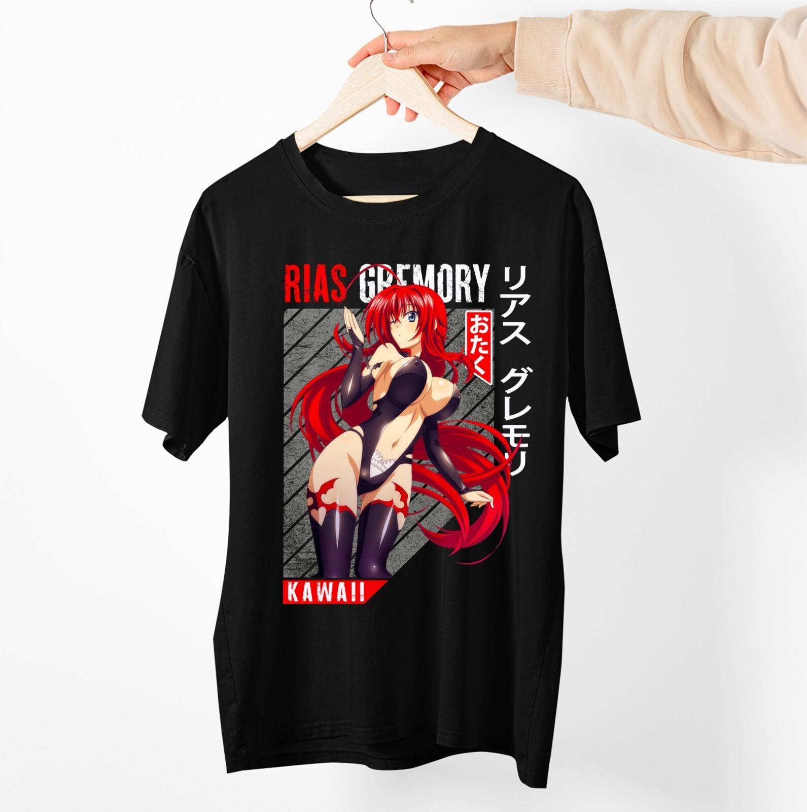 High School DxD Rias Gremory New Unisex T-Shirt Mens Womens Tees Top Aesthetic Sexy Waifu Anime Girl 4XL