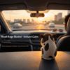 Straw Hat Weirdly Cow Figurine Decorative Dashboard Ornament Desk Decor Figurine  Desk Decoration