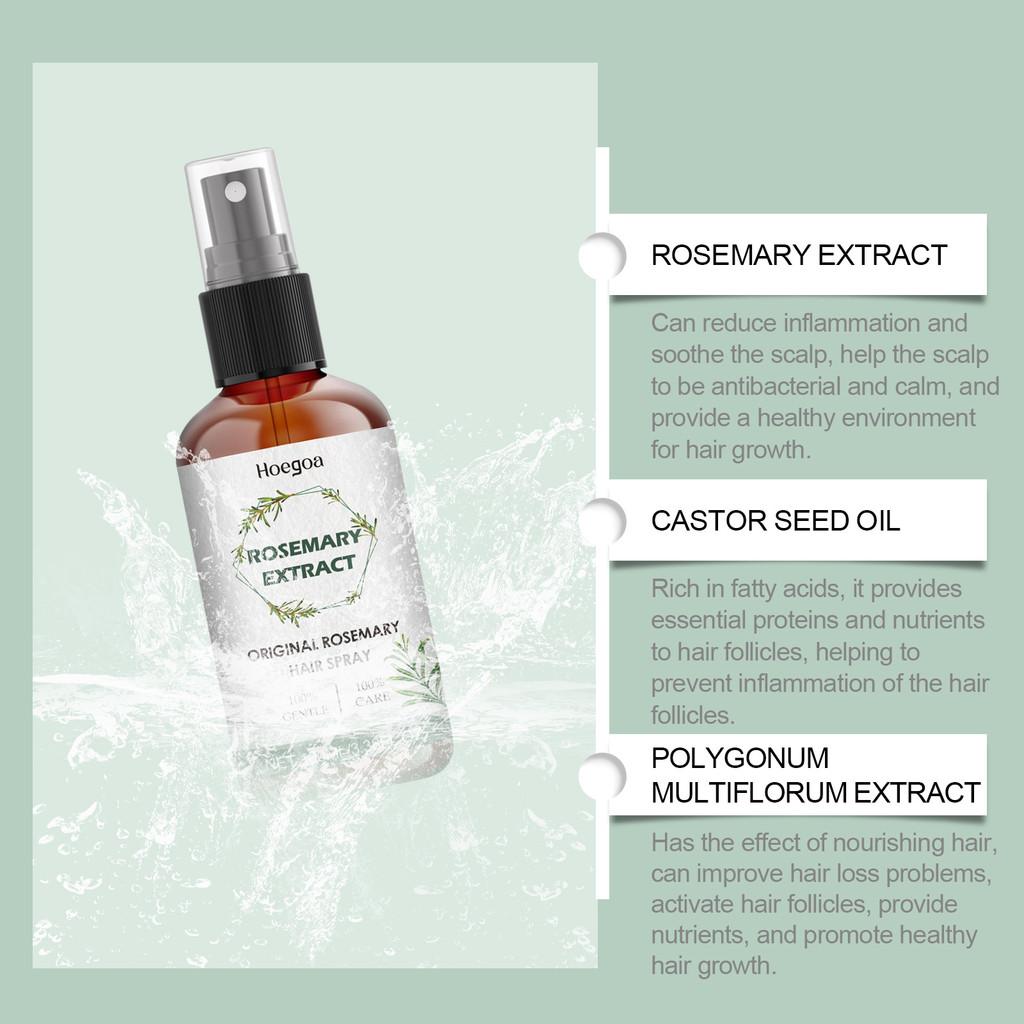 Hoegoa Rosemary Hair Care Spray For Nourishing Scalp And Thickening Dark Hair 100ml