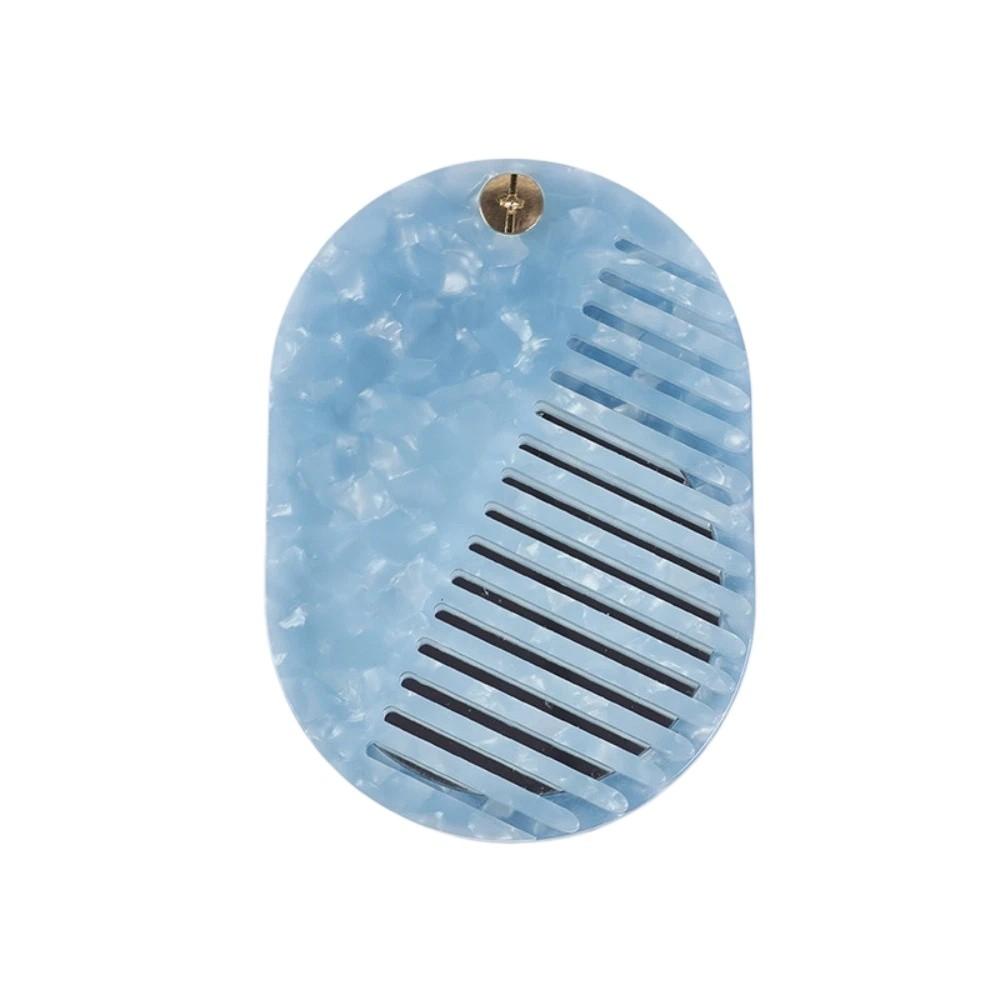 Anti-Static Folding Hair Brush Mini Acetate Makeup Mirror Portable 2-in-1 Comb Mirror  Student Use