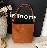 Deerskin Velvet Casual Large Capacity Simple Winter Fashion Casual Solid Color Personalized Trendy Fashion Tote Bag