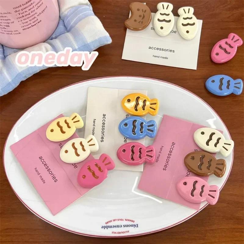 3pcs Cartoon Small Fish Hairpins Children Korean Styles Sweet Girls Colorful Mini Cute Hair Clips Hair Accessories Wholesale
