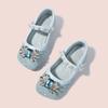 Girls' Rhinestone Princess Shoes, Fashionable Spring and Autumn New Style, Children's Elsa Sequin Leather Shoes, Soft Sole Single Shoes for Older