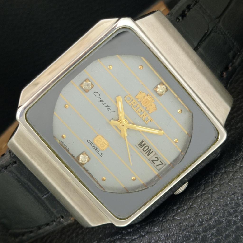 

ORIENT CRYSTAL AUTOMATIC JAPAN 46941 МУЖСКИЕ ВИНТАЖНЫЕ ОРИГИНАЛЬНЫЕ ЧАСЫ С ЦИФЕРБЛАТОМ a703345-1