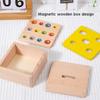 4 In 1 Wooden Play Kit Object Permanence Box Carrot Harvest Shape Color Sorting Stacking Learning Toy For Toddlers
