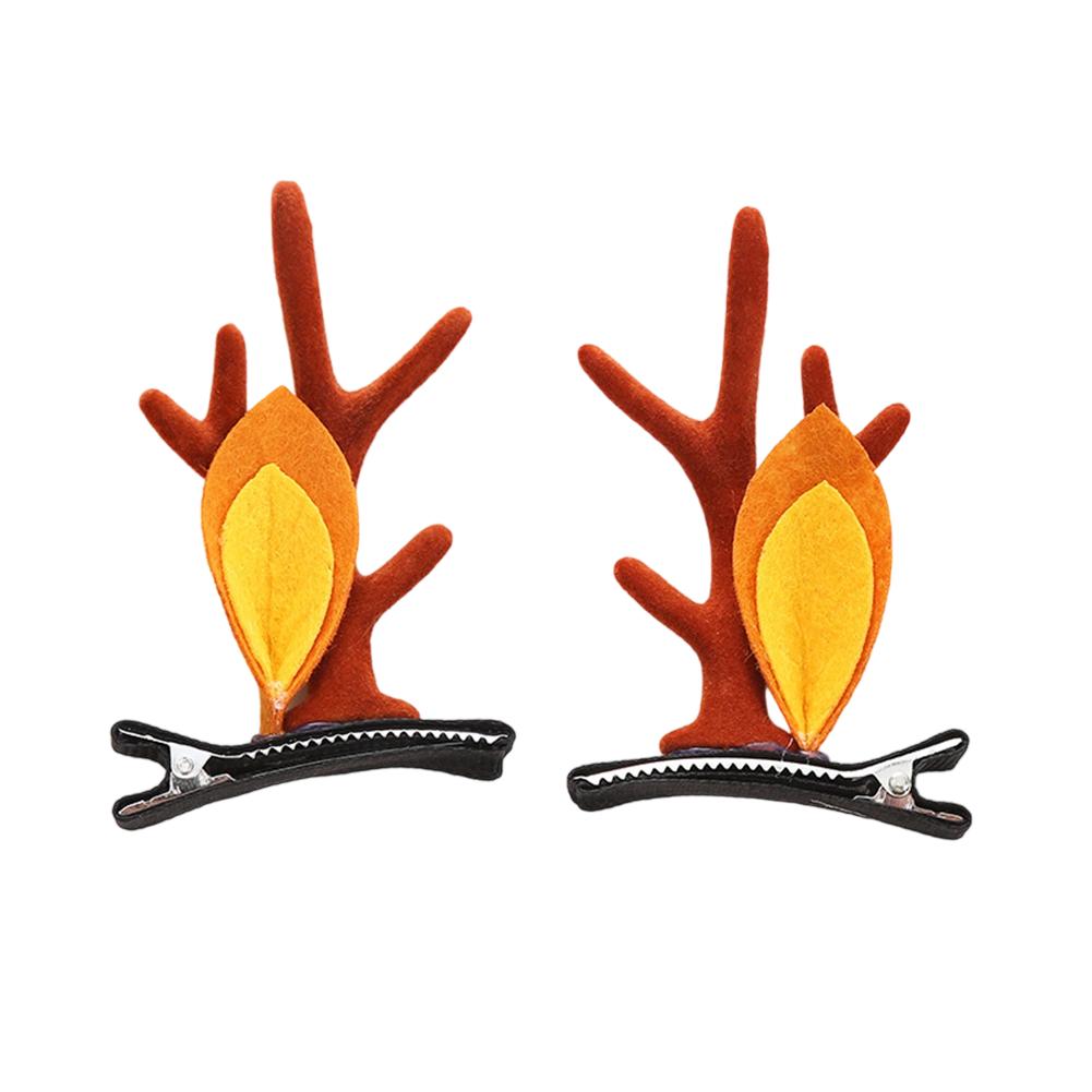 Christmas Hairpins and Hair Accessories Antler Clip Children's Headwear Cute and Festive Atmosphere Elk Bell Ornaments Christmas Gift