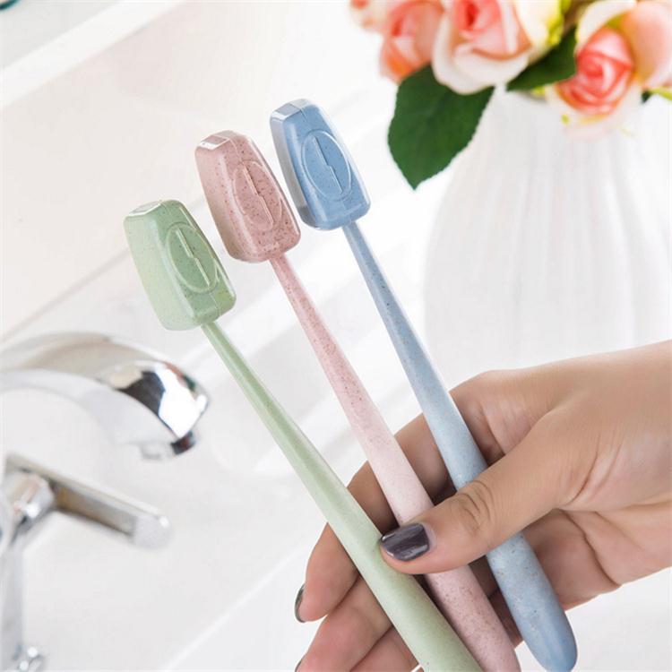 4PCS Household Bathroom Portable Solid Color Travel Toothbrush Cover Wash Brush Cap Case Box Home Accessories Small Tool Supply