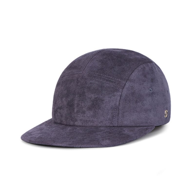 VARZAR VA Square Suede Camp Cap Charcoal