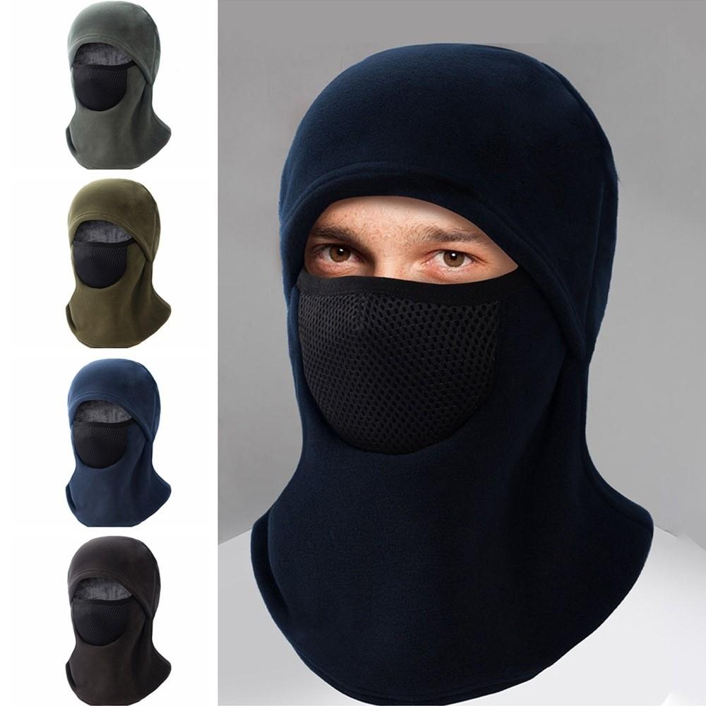 Fleece Balaclava Cycling Cap Breathable Ski Windproof Cap Warm Hat Mask Outdoor Sports