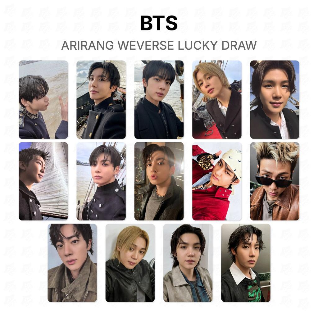 BTS ARIRANG WEVERSE Glücksziehung Offizielle Fotokarte