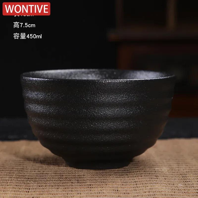 Schwarze Keramik Matcha Set Traditionelles Matcha Tee Set Besen und Schale Messlöffel Japanische Manuelle Matcha Zubereitung Für Anfänger