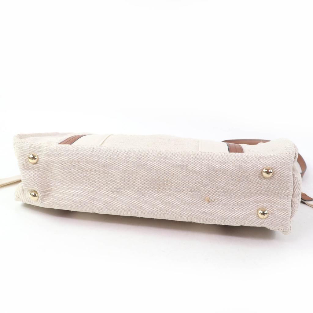 Pristine Chloe Tote Bag Baby Carrying Bag Mother's Bag Beige Jute Women C90406 Used