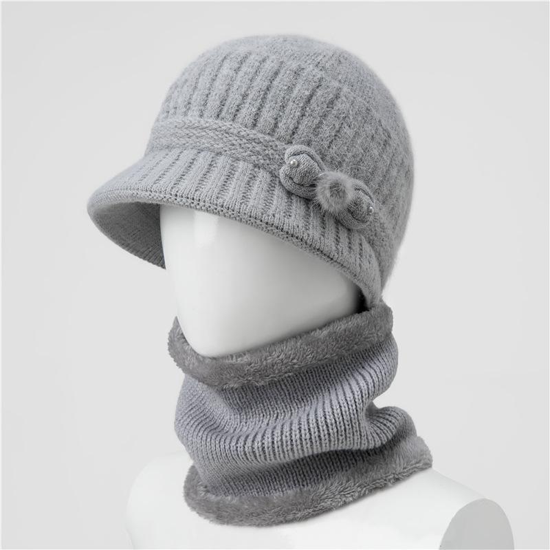 Hat Women's Autumn and Winter Knitted Hat Warm and Cold Hat Wool Hat