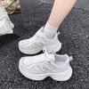 Thin dad shoes women's summer new versatile thick-soled breathable mesh lightweight casual sports shoes tide