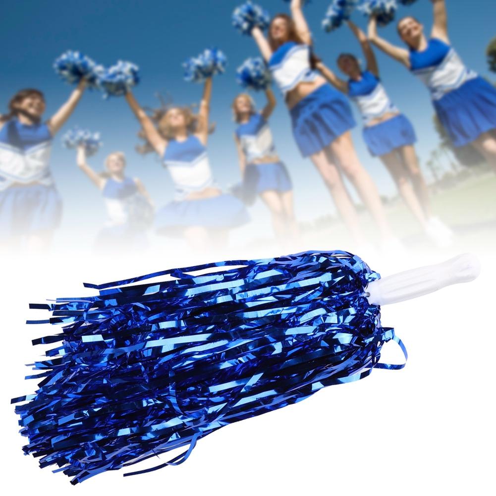 6PCS Cheerlding Poms Flower   for Sport Competition Foot  Basket  Match