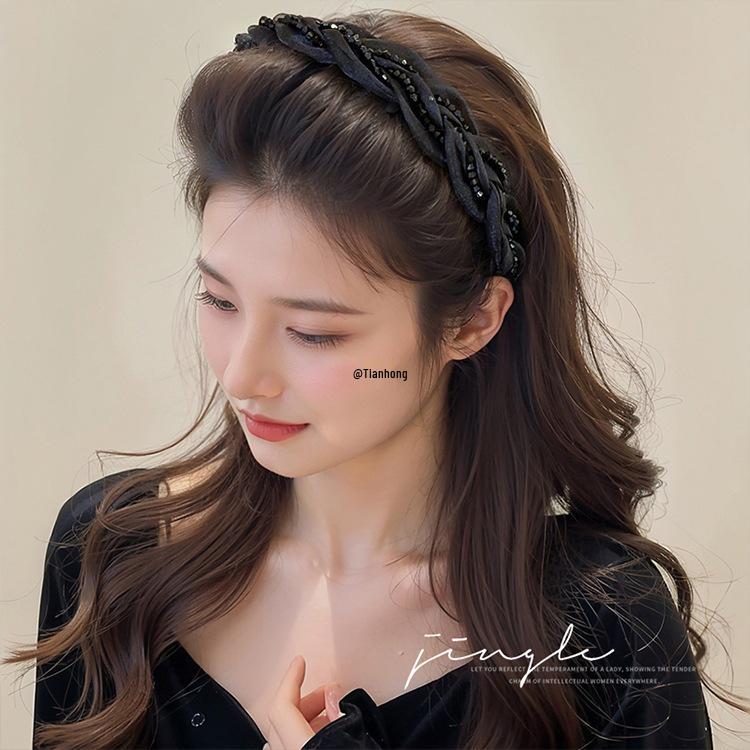 Paris Princess Headband: Louis Waves High-Top Feminine Fashion - New 2025 Style