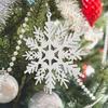 12pcs Large White Snowflake Ornaments -Durable Plastic for Christmas Tree and Winter Wonderland Decorations,Christmas Ornaments