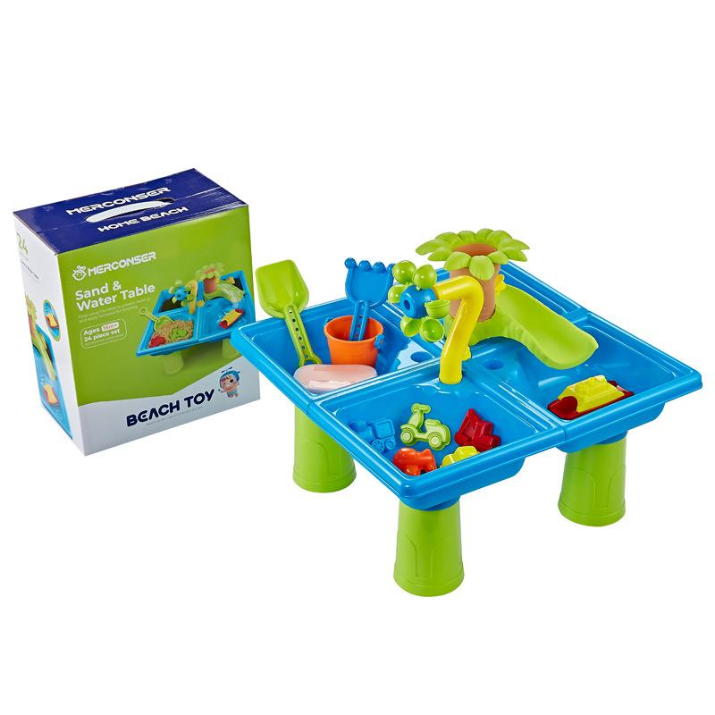

Jianxiong Beach Table Sand Water Table Indoor Outdoor Seaside Water Play Sand Shovel Tool Play House