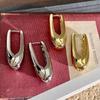 Gold Oval Wassertropfen High-End Metall Ohrklemme Ohrringe - Einzigartiges europäisches & amerikanisches Design